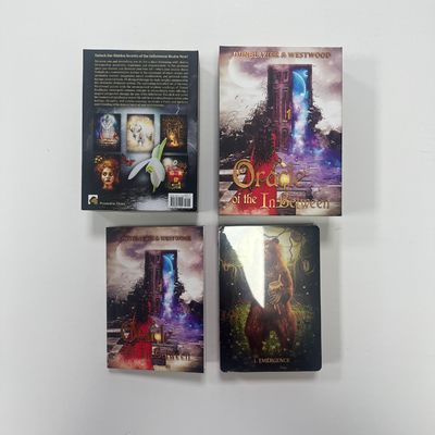3.5'' X 5'' 350GSM C2S Cards And Guide Book Printing With Matte Lamination And 2.5mm Greyboard Foiled Top/Bottom Box