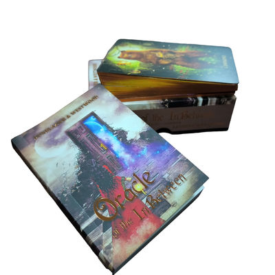 3.5'' X 5'' 350GSM C2S Cards And Guide Book Printing With Matte Lamination And 2.5mm Greyboard Foiled Top/Bottom Box